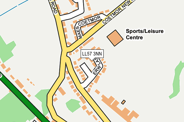 LL57 3NN map - OS OpenMap – Local (Ordnance Survey)