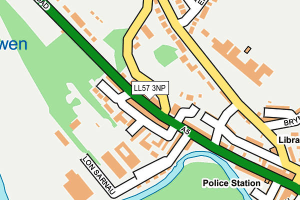 LL57 3NP map - OS OpenMap – Local (Ordnance Survey)