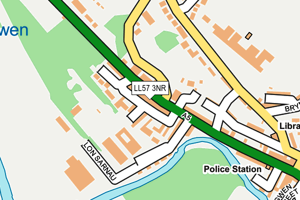 LL57 3NR map - OS OpenMap – Local (Ordnance Survey)