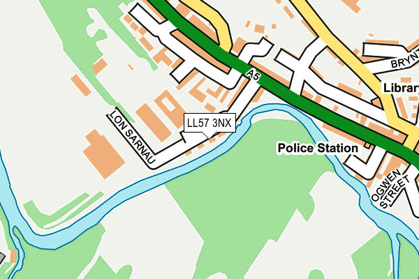 LL57 3NX map - OS OpenMap – Local (Ordnance Survey)
