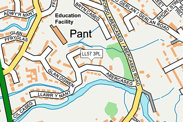 LL57 3PL map - OS OpenMap – Local (Ordnance Survey)