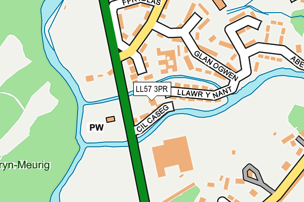 LL57 3PR map - OS OpenMap – Local (Ordnance Survey)