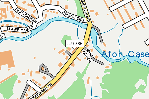 LL57 3RH map - OS OpenMap – Local (Ordnance Survey)