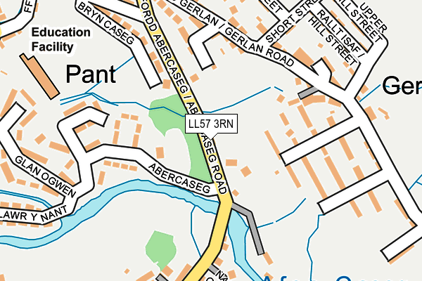 LL57 3RN map - OS OpenMap – Local (Ordnance Survey)