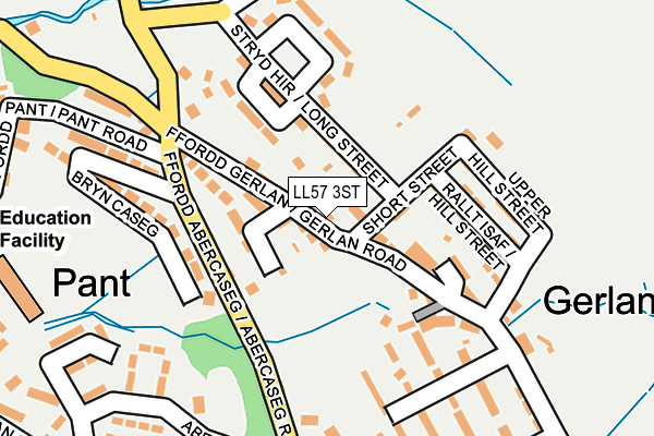 LL57 3ST map - OS OpenMap – Local (Ordnance Survey)