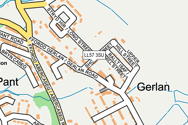 LL57 3SU map - OS OpenMap – Local (Ordnance Survey)