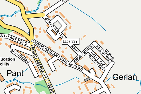 LL57 3SY map - OS OpenMap – Local (Ordnance Survey)