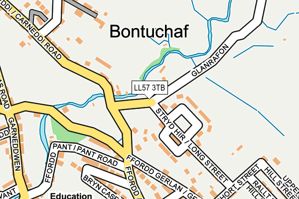 LL57 3TB map - OS OpenMap – Local (Ordnance Survey)