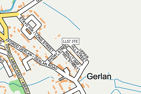 LL57 3TE map - OS OpenMap – Local (Ordnance Survey)