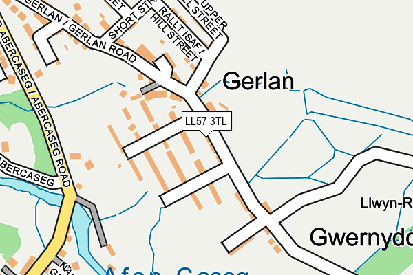 LL57 3TL map - OS OpenMap – Local (Ordnance Survey)