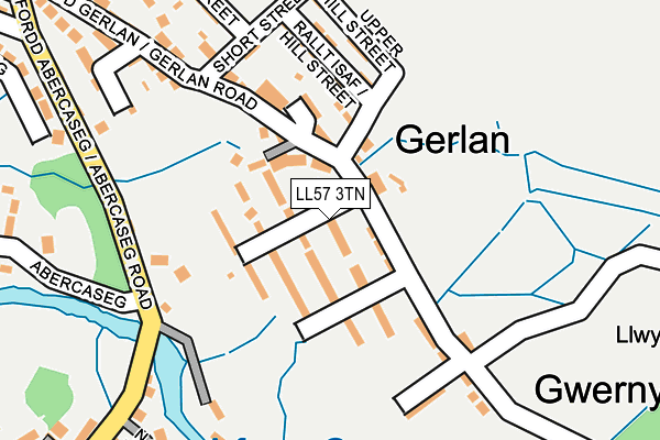 LL57 3TN map - OS OpenMap – Local (Ordnance Survey)