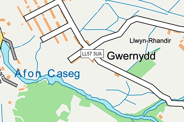 LL57 3UA map - OS OpenMap – Local (Ordnance Survey)