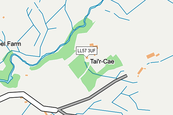 LL57 3UF map - OS OpenMap – Local (Ordnance Survey)