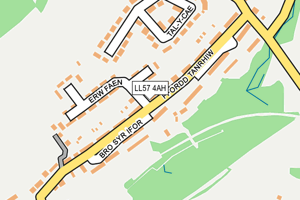 LL57 4AH map - OS OpenMap – Local (Ordnance Survey)
