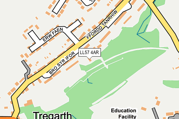 LL57 4AR map - OS OpenMap – Local (Ordnance Survey)