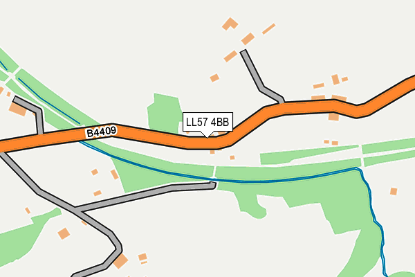 LL57 4BB map - OS OpenMap – Local (Ordnance Survey)