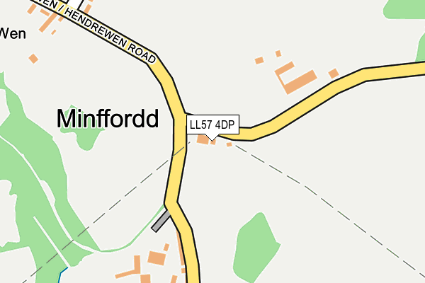 LL57 4DP map - OS OpenMap – Local (Ordnance Survey)