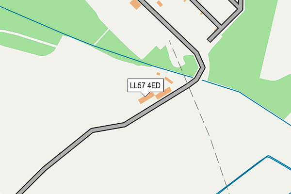 LL57 4ED map - OS OpenMap – Local (Ordnance Survey)