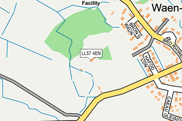 LL57 4EN map - OS OpenMap – Local (Ordnance Survey)