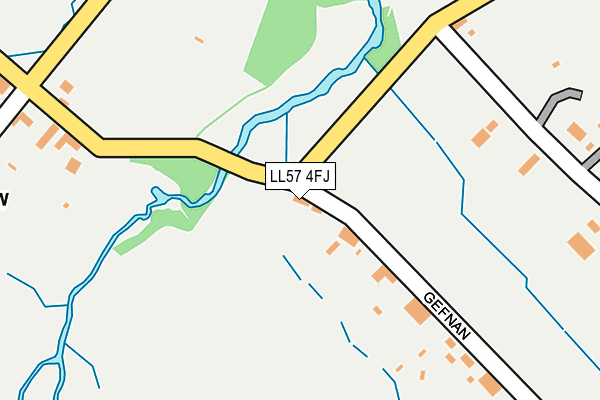 LL57 4FJ map - OS OpenMap – Local (Ordnance Survey)