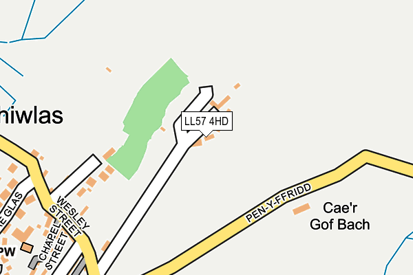 LL57 4HD map - OS OpenMap – Local (Ordnance Survey)