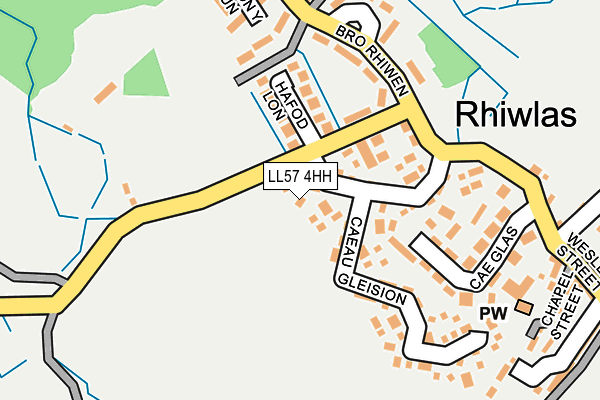 LL57 4HH map - OS OpenMap – Local (Ordnance Survey)