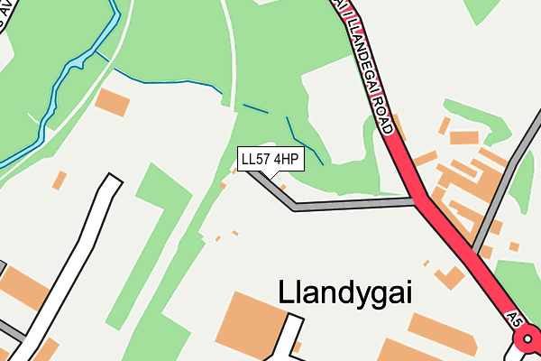 LL57 4HP map - OS OpenMap – Local (Ordnance Survey)