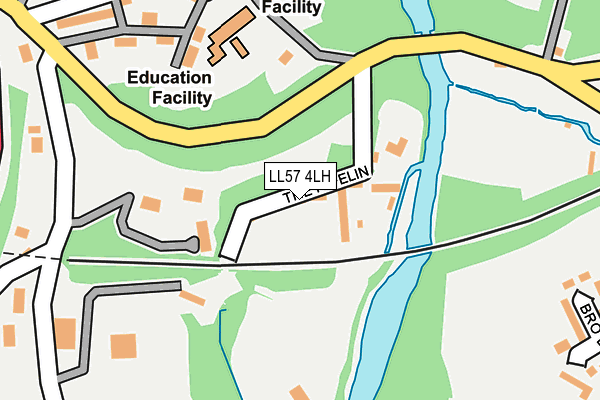 LL57 4LH map - OS OpenMap – Local (Ordnance Survey)