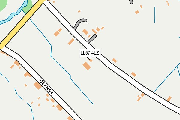 LL57 4LZ map - OS OpenMap – Local (Ordnance Survey)