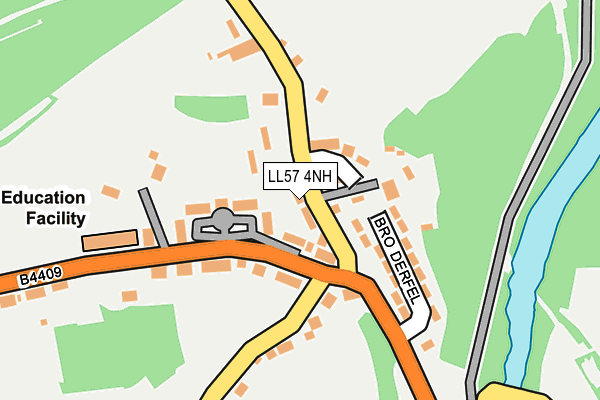 LL57 4NH map - OS OpenMap – Local (Ordnance Survey)