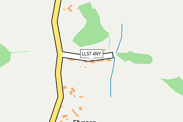 LL57 4NY map - OS OpenMap – Local (Ordnance Survey)