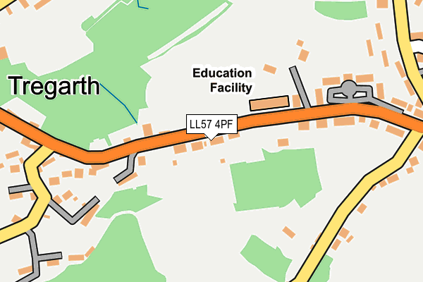 LL57 4PF map - OS OpenMap – Local (Ordnance Survey)