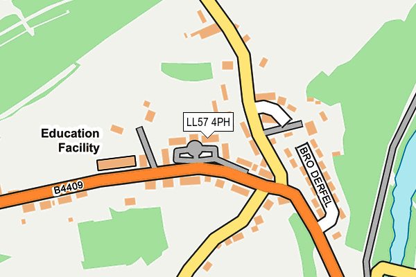 LL57 4PH map - OS OpenMap – Local (Ordnance Survey)