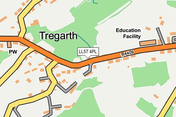 LL57 4PL map - OS OpenMap – Local (Ordnance Survey)
