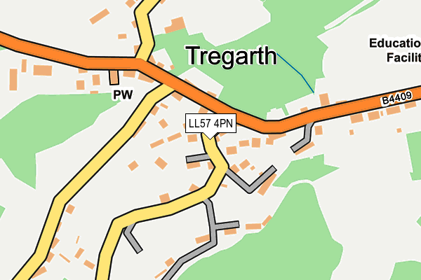LL57 4PN map - OS OpenMap – Local (Ordnance Survey)