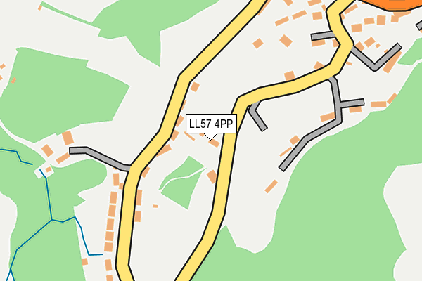 LL57 4PP map - OS OpenMap – Local (Ordnance Survey)
