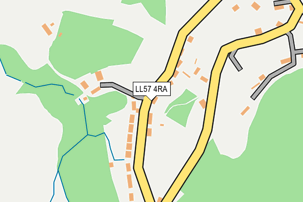LL57 4RA map - OS OpenMap – Local (Ordnance Survey)