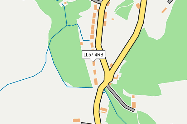 LL57 4RB map - OS OpenMap – Local (Ordnance Survey)