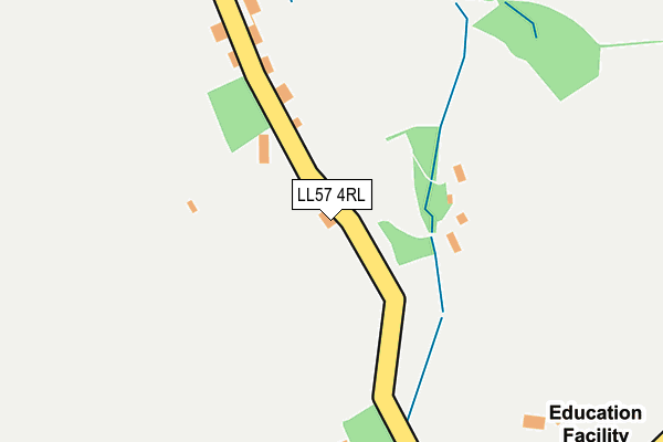 LL57 4RL map - OS OpenMap – Local (Ordnance Survey)