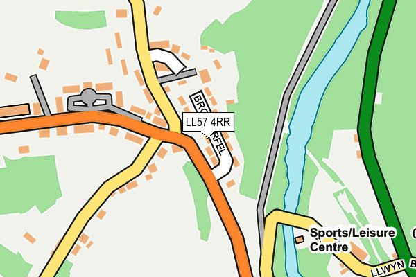 LL57 4RR map - OS OpenMap – Local (Ordnance Survey)