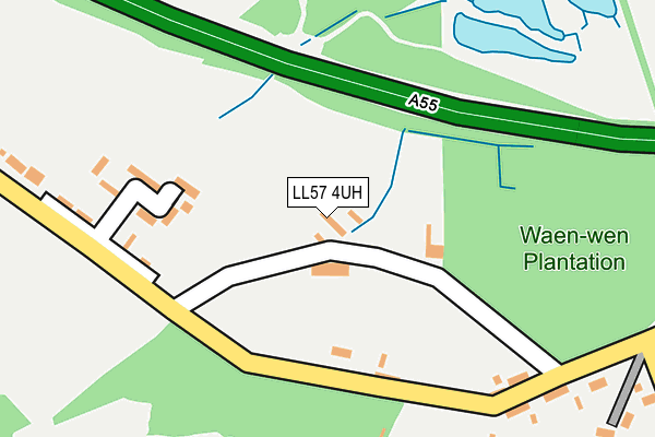 LL57 4UH map - OS OpenMap – Local (Ordnance Survey)