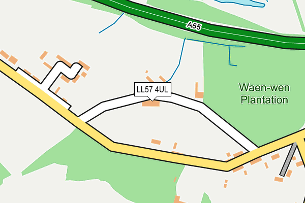 LL57 4UL map - OS OpenMap – Local (Ordnance Survey)
