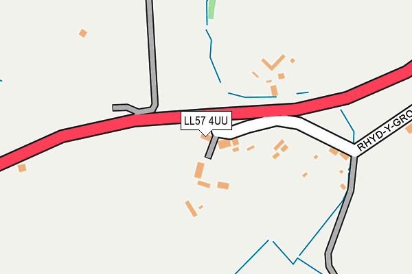 LL57 4UU map - OS OpenMap – Local (Ordnance Survey)