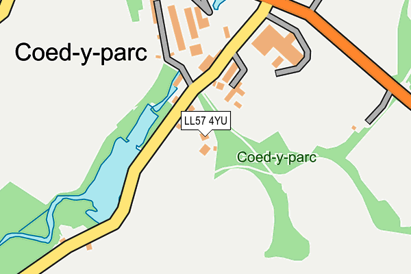 LL57 4YU map - OS OpenMap – Local (Ordnance Survey)