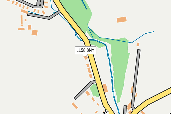 LL58 8NY map - OS OpenMap – Local (Ordnance Survey)