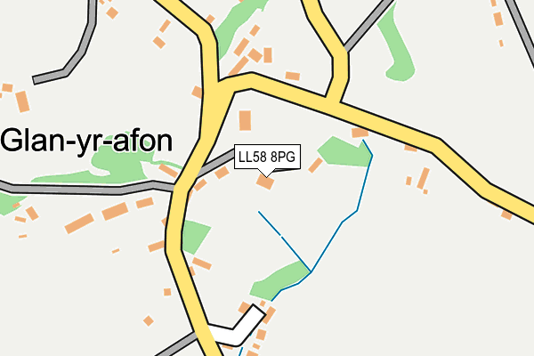 LL58 8PG map - OS OpenMap – Local (Ordnance Survey)