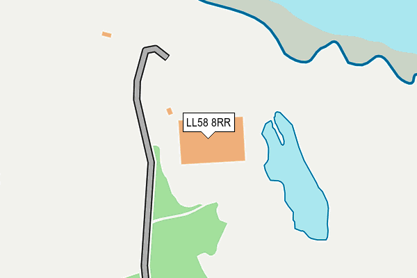 LL58 8RR map - OS OpenMap – Local (Ordnance Survey)