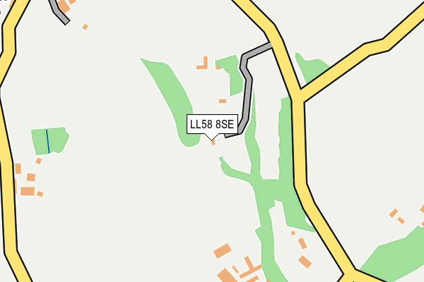 LL58 8SE map - OS OpenMap – Local (Ordnance Survey)