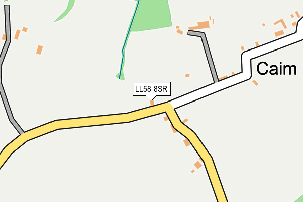 LL58 8SR map - OS OpenMap – Local (Ordnance Survey)