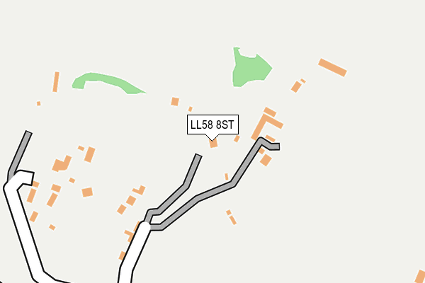 LL58 8ST map - OS OpenMap – Local (Ordnance Survey)